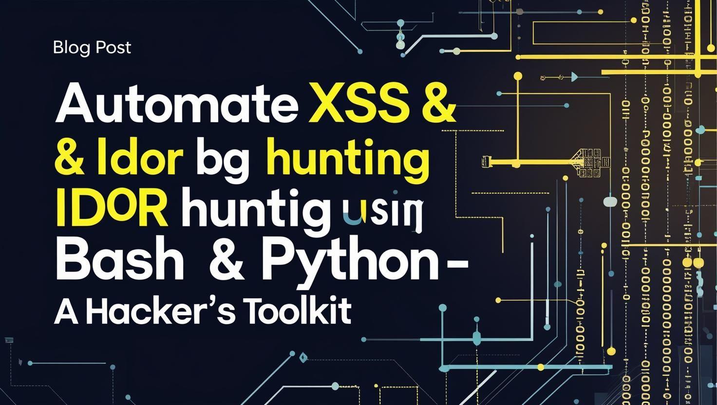 ๐ Automate XSS & IDOR Bug Hunting Using Bash & Python โ A Hackerโs Toolkit