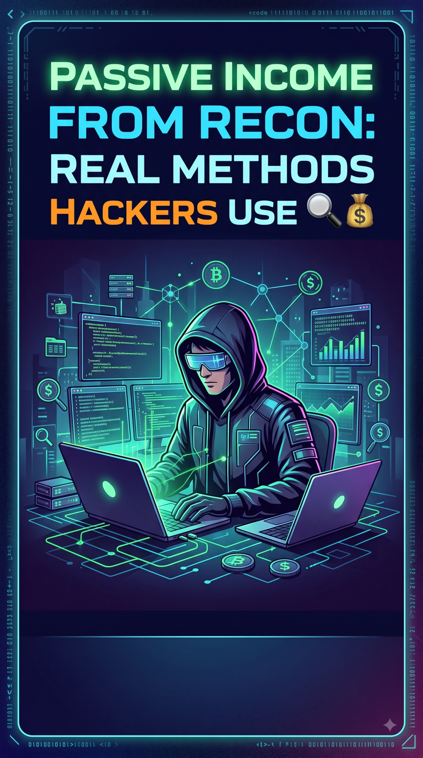 Passive Income from Recon: Real Methods Hackers Use 🔍💰 gemini generated image qqrf91qqrf91qqrf